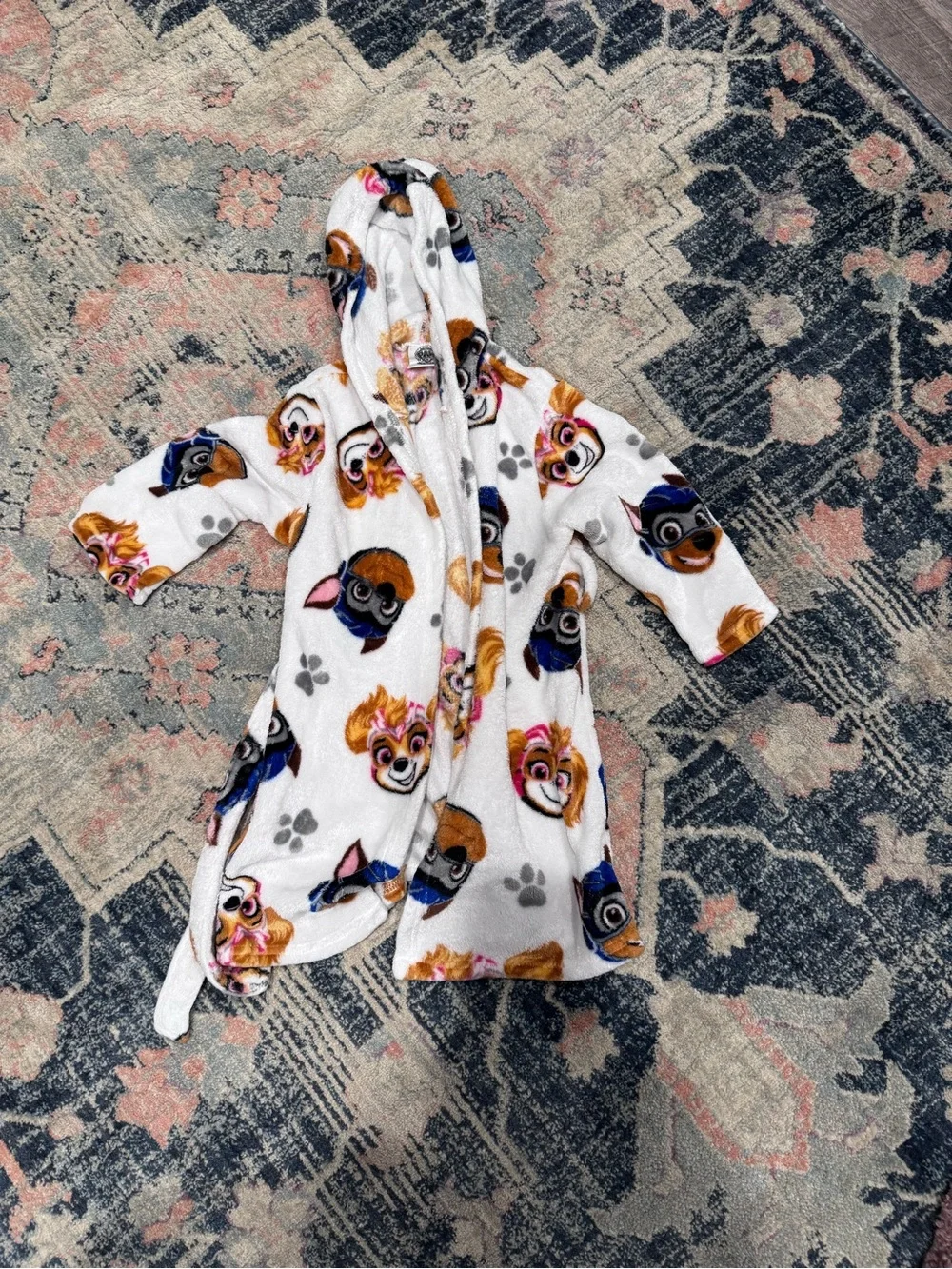 Kids Mighty Pup Paw Patrol Hooded Robe